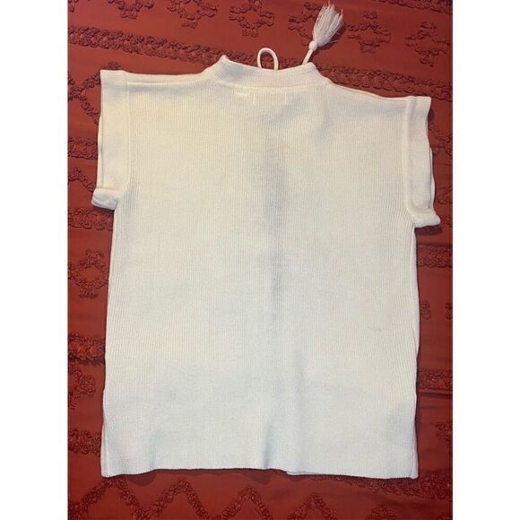 Pompom creamy quirky pockets mock collar size 38 - Picture 9 of 16